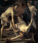 BABUREN, Dirck van Prometheus Being Chained by Vulcan oil on canvas